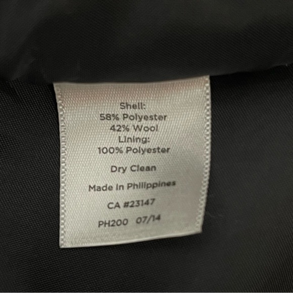 Talbots Red and Black Modern Houndstooth Pencil Skirt Wool Blend 8 - Picture 6 of 11